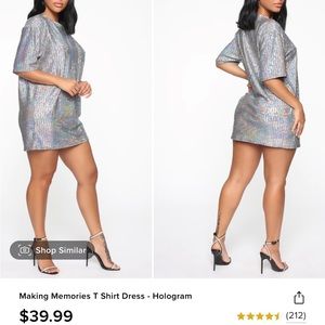 Sparkle t shirt dress